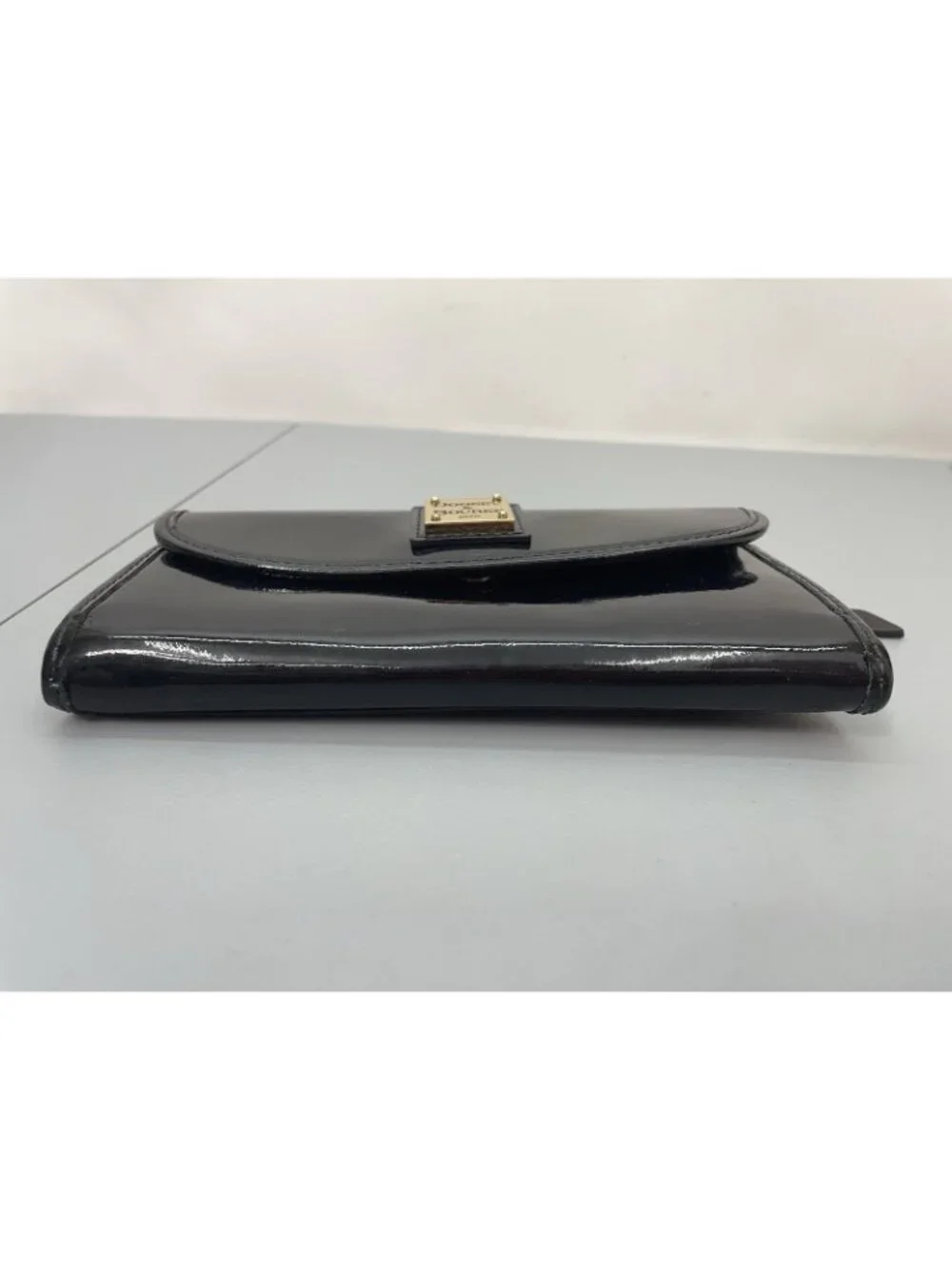 Dooney & Bourke Continental Clutch Wallet Patent Leather Black